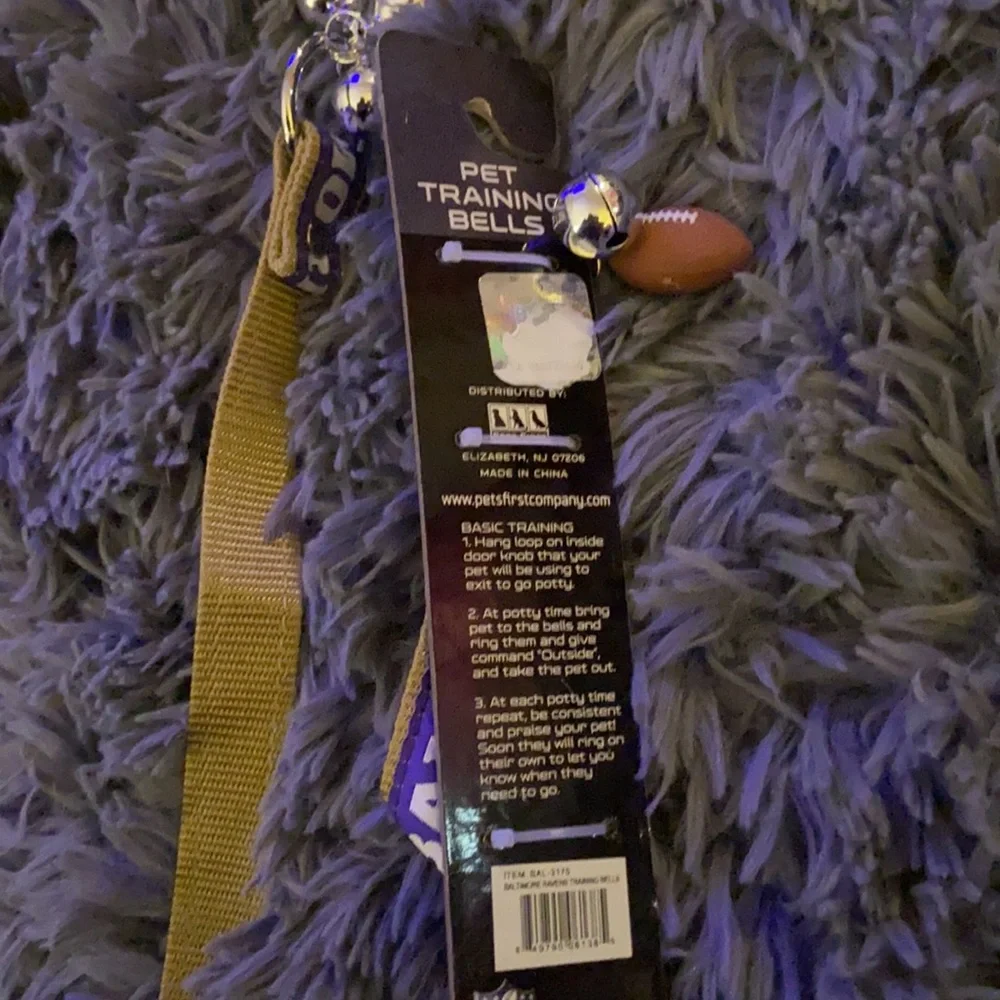 New Baltimore Ravens Pet Training Bells